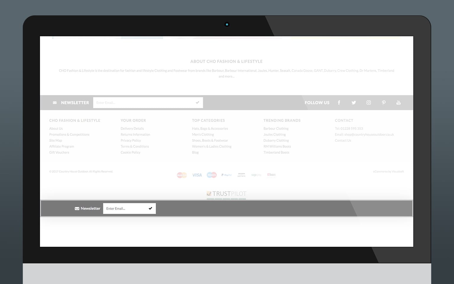 Floating Sticky Footer Bar Visualsoft